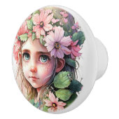 Fantasy Blume Fairies Serie Keramikknauf (Rechts)