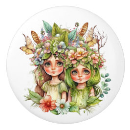 Fantasy Blume Fairies Serie Keramikknauf