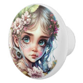 Fantasy Blume Fairies Serie Keramikknauf (Rechts)