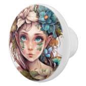 Fantasy Blume Fairies Serie Keramikknauf (Rechts)