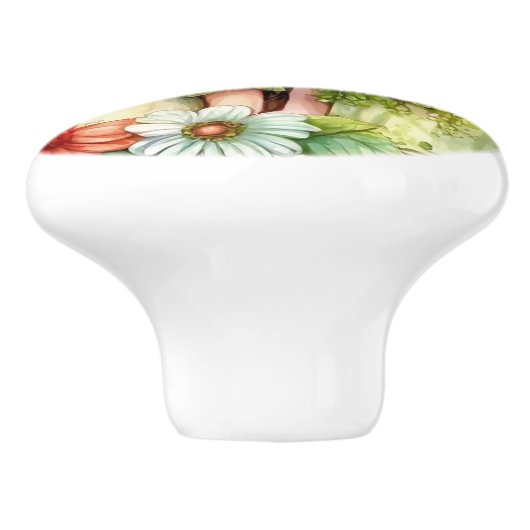 Fantasy Blume Fairies Serie Keramikknauf (Seitenansicht)