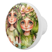 Fantasy Blume Fairies Serie Keramikknauf (Rechts)