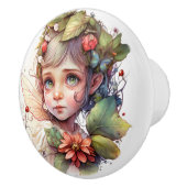 Fantasy Blume Fairies Serie Keramikknauf (Rechts)