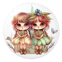 Fantasy Blume Fairies Serie Keramikknauf