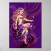 Fantasy Blume Fee. Poster (Vorne)