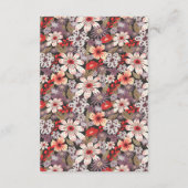 Fantasy-Blume - Hochzeitskasse Begleitkarte (Rückseite)