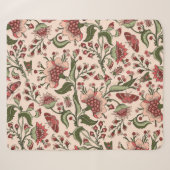 Fantasy Blume Paisley Hand Drawn Sherpadecke (Vorderseite (Horizontal))