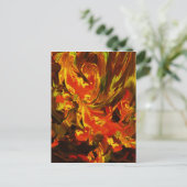 Fantasy-Blume Postkarte (Stehend Vorderseite)