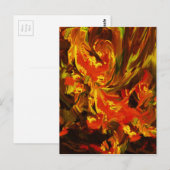 Fantasy-Blume Postkarte (Vorne/Hinten)