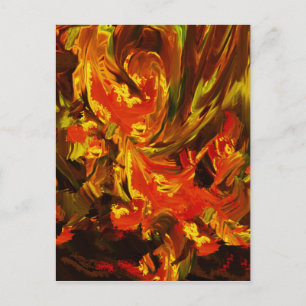 Fantasy-Blume Postkarte