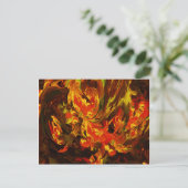 Fantasy-Blume Postkarte (Stehend Vorderseite)