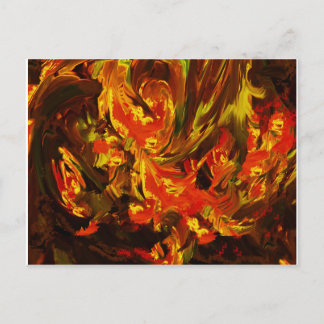 Fantasy-Blume Postkarte