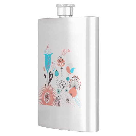 Fantasy-Blume und Birdie Flachmann (Links)