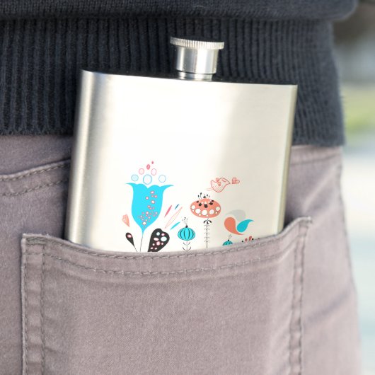 Fantasy-Blume und Birdie Flachmann (Beispiel)