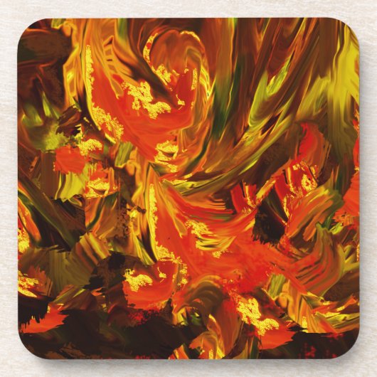 Fantasy-Blume Untersetzer (Vorderseite)