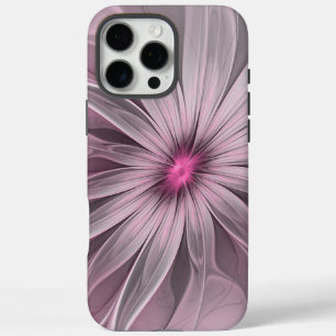Fantasy-Blumen-Abstrakt-Pfirsich-Blumen-Fraktal-Ku iPhone 16 Pro Max Hülle