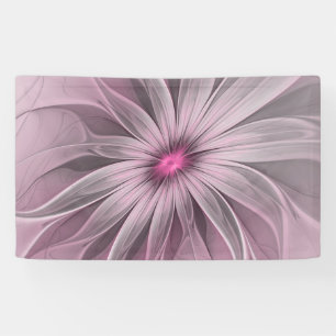 Fantasy-Blumen-Abstrakt-Pflaume-Blumen-Fraktal-Kun Banner