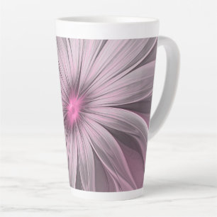 Fantasy-Blumen-Abstrakt-Pflaume-Blumen-Fraktal-Kun Milchtasse