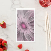 Fantasy-Blumen-Abstrakt-Pflaume-Blumen-Fraktal-Kun Serviette (Beispiel)