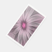 Fantasy-Blumen-Abstrakt-Pflaume-Blumen-Fraktal-Kun Serviette (Ecke)