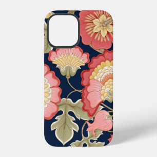 Fantasy-Blumen im retro,  vintage,  jacobean Stick iPhone 12 Hülle