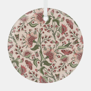 Fantasy-Blumen Paisley-Handzeichnung Ornament Aus Glas