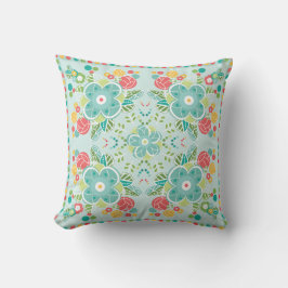 Fantasy-Blumenfliese-Sommerwiese Kissen