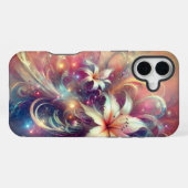 Fantasy-Blumenmuster iPhone Hülle (Rückseite (Horizontal))
