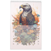 Fantasy Blüten Wildtiere Aquarell neues Jahr Kalender (Jan 2026)