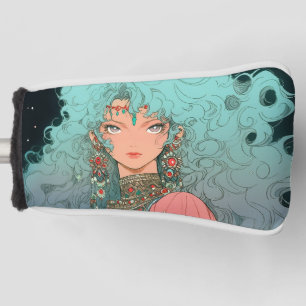 Fantasy Bohemisch Aesthetic Anime Girl Golf Headcover