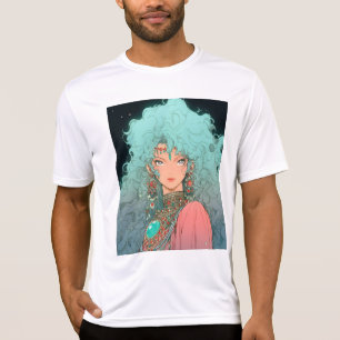 Fantasy Bohemisch Aesthetic Anime Girl T-Shirt