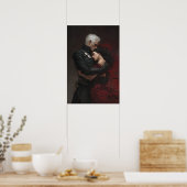 Fantasy book art main characters embracing  poster (Küche)
