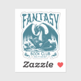 Fantasy Book Club Dragon Aufkleber