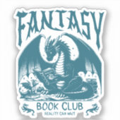 Fantasy Book Club Dragon Aufkleber (Vorderseite)