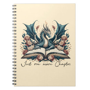 Fantasy Book Dragon Nur noch ein Kapitel Notizblock