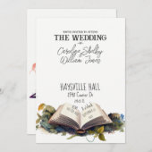 Fantasy Book Fairytale Whimsical Magical Einzigart Einladung (Vorne/Hinten)