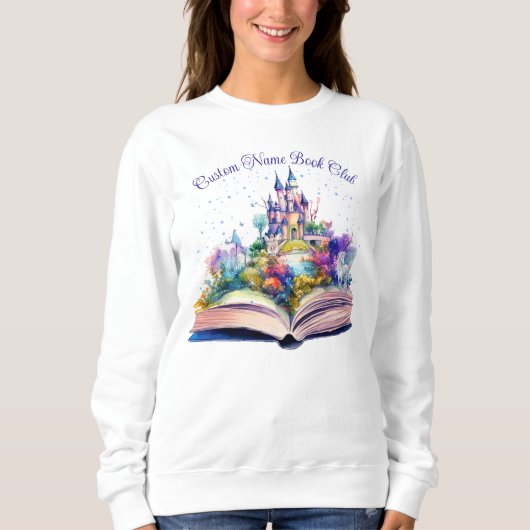 Fantasy Book Lover, Custom Book Club Sweatshirt (Vorderseite)