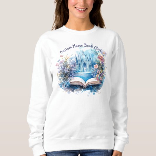 Fantasy Book Lover, Custom Book Club Sweatshirt (Vorderseite)