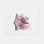Fantasy Book Lover Design Fleecedecke (Vorderseite (Horizontal))