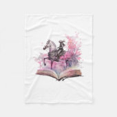 Fantasy Book Lover Design Fleecedecke (Vorderseite)