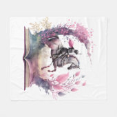 Fantasy Book Lover Design Fleecedecke (Vorderseite (Horizontal))