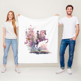 Fantasy Book Lover Design Fleecedecke