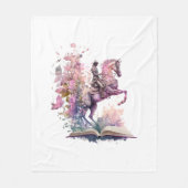 Fantasy Book Lover Design Fleecedecke (Vorderseite)