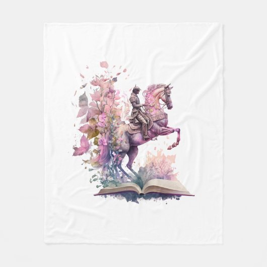 Fantasy Book Lover Design Fleecedecke (Vorderseite)