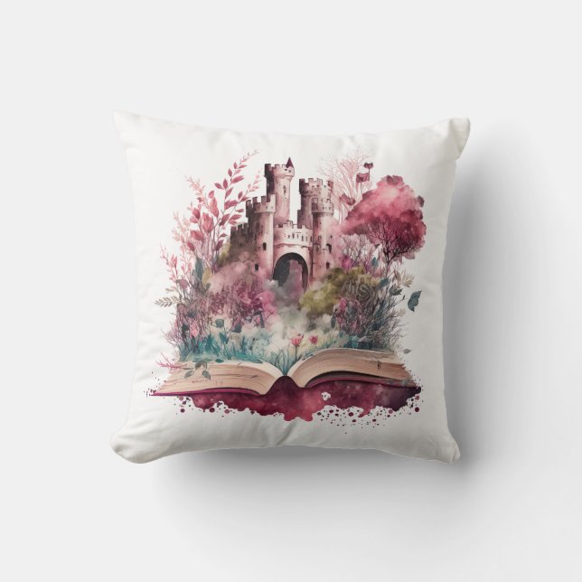 Fantasy Book Lover Design Kissen (Vorderseite)