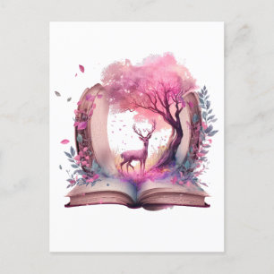 Fantasy Book Lover Design Postkarte