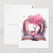 Fantasy Book Lover Design Postkarte (Vorne/Hinten)