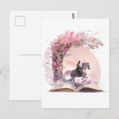 Fantasy Book Lover Design Postkarte (Vorne/Hinten)