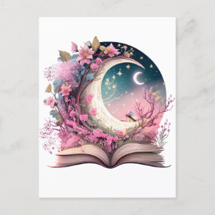 Fantasy Book Lover Design Postkarte