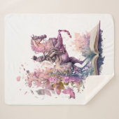 Fantasy Book Lover Design Sherpadecke (Vorderseite (Horizontal))